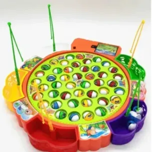 Rotating Fishing Toy - صيد 45 سمكة+صناديق الأسماك
