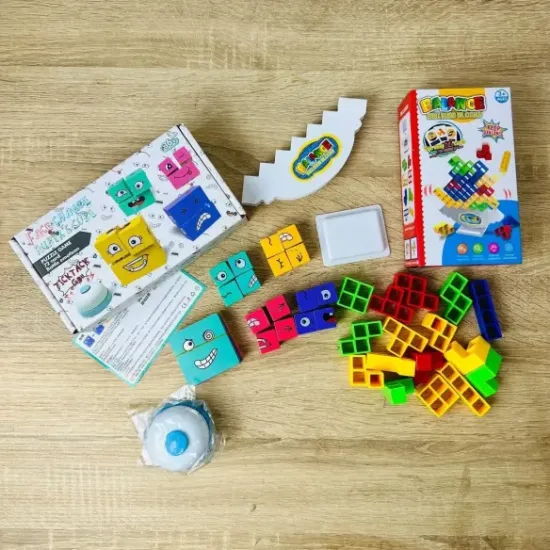 برج التوازن+لعبة الوجوه