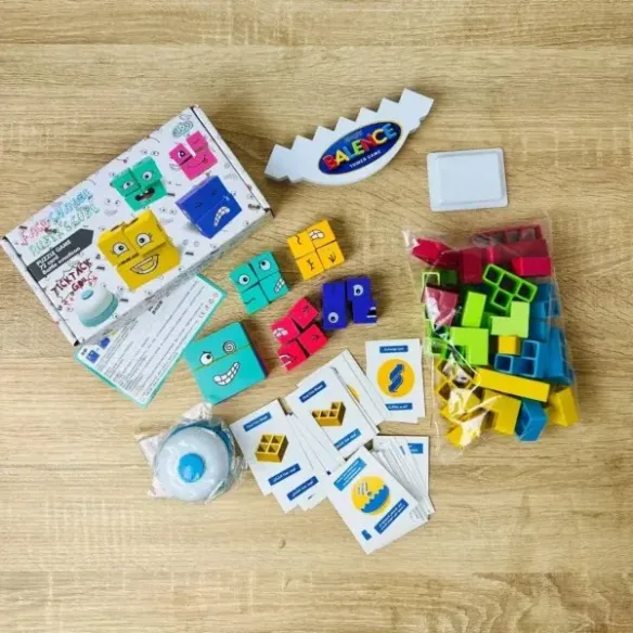 برج التوازن+لعبة الوجوه