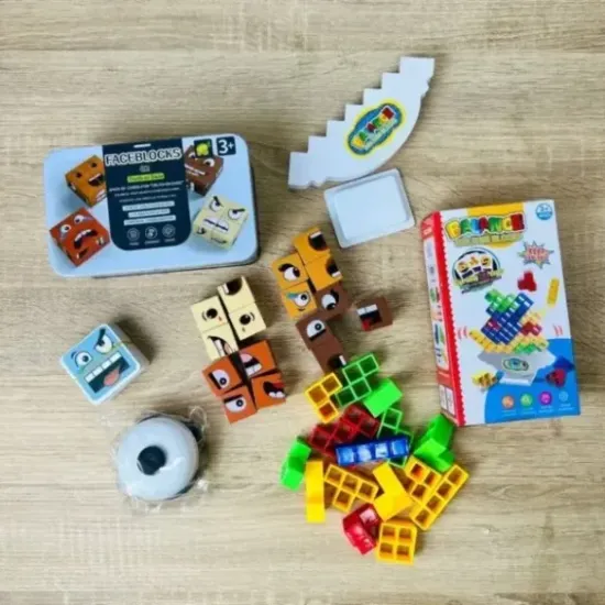 برج التوازن+لعبة الوجوه