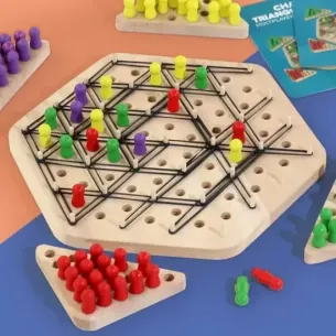 Chain Game - Chain game bois لعبة المثلثات خشبية