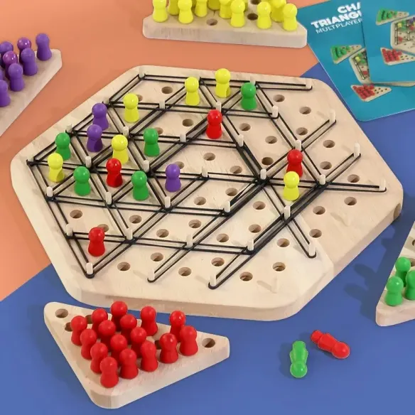 Chain Game - Chain game bois لعبة المثلثات خشبية