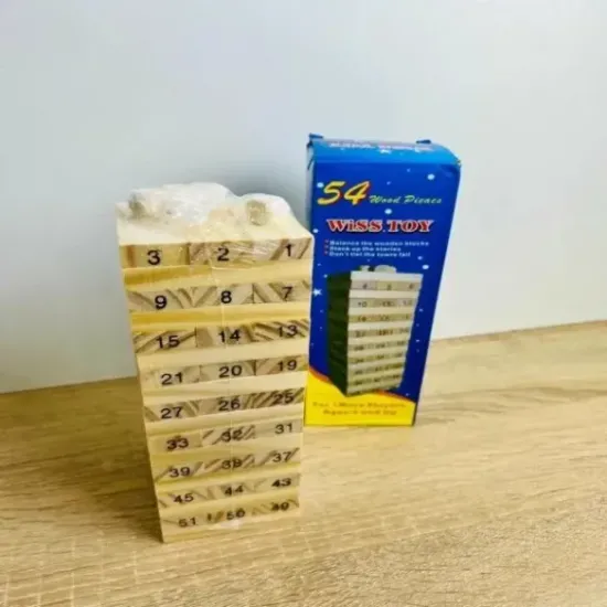 لعبة البرج الخشبي Janga - حجم صغير, أرقام